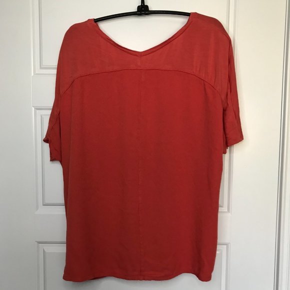 Soft Surroundings Women's Rayon Spandex Blend Boxy Short Sleeve Slinky Tee M - Picture 3 of 7